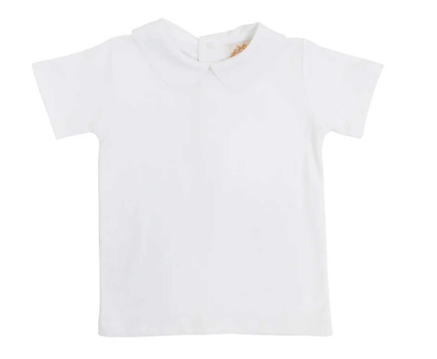 Maude's Peter Pan Collar Shirt & Onesie (Short Sleeve Pima) - Worth Avenue White