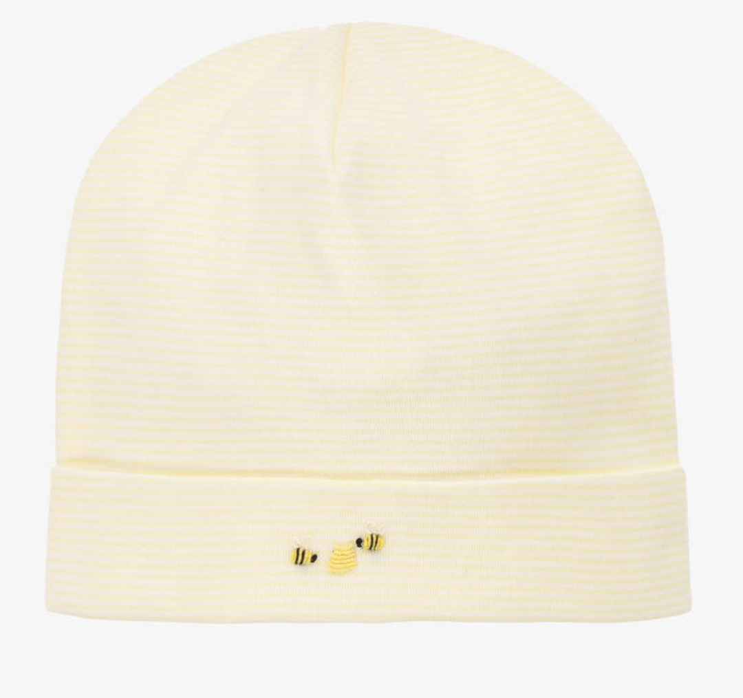 Yellow Striped Beehive Hat