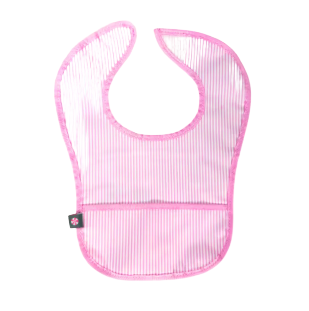 Pink Preppy Stripe Bib