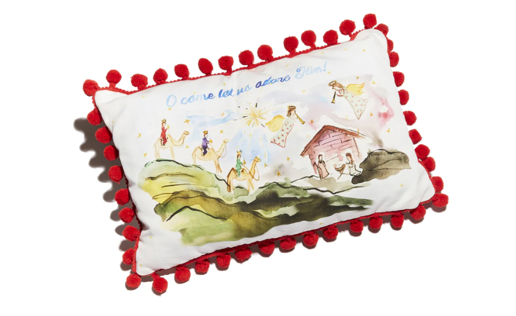 Nativity Scene Pillow
