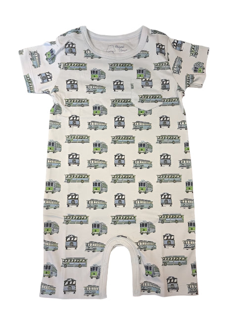 Boys SS Romper- Tradd Street Trolleys