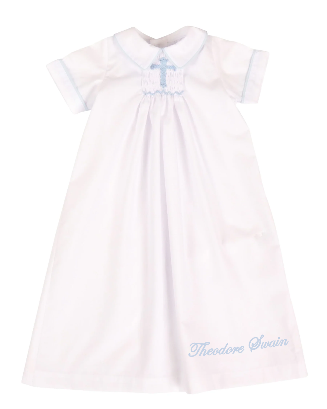 Maddie Cason: Haven Daygown & Diaper Cover Set - Blue