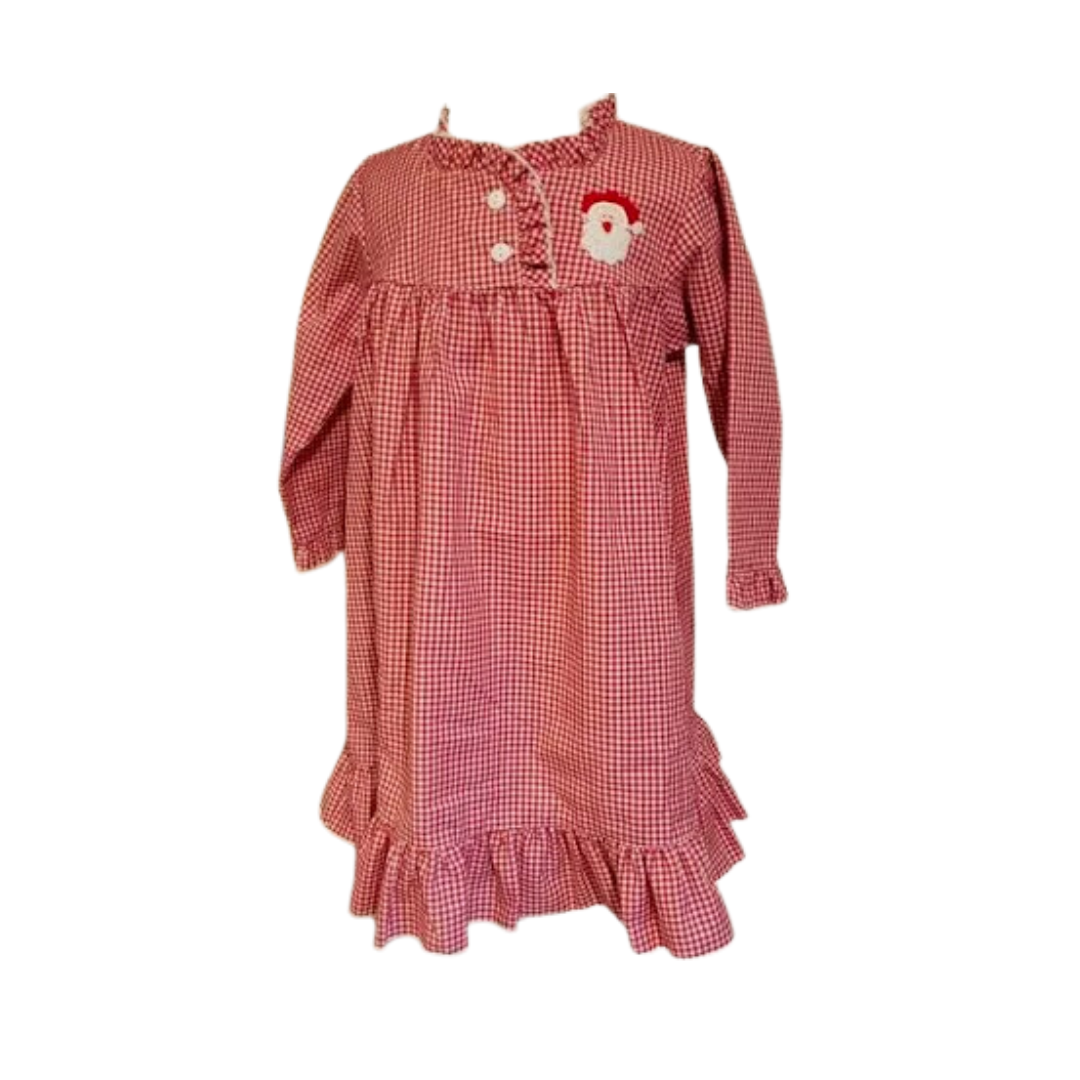 Red Gingham Santa Gown