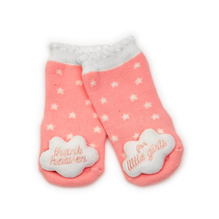 Thank Heaven Rattle Socks with Grips