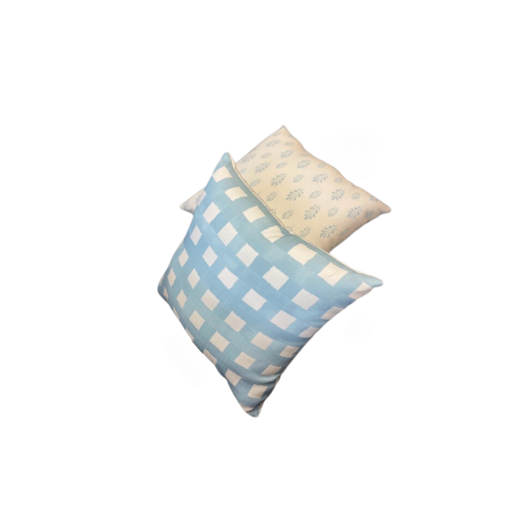 Ellie Plaid in Blue Pillow