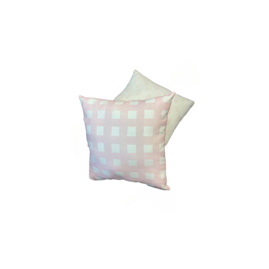 Ellie Plaid in Pink Pillow