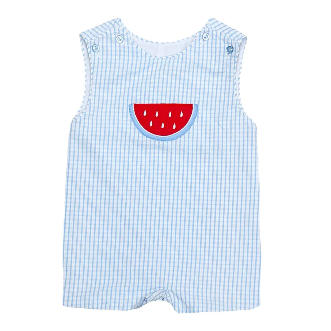 Watermelon Ashton Shortall- Light Blue Check