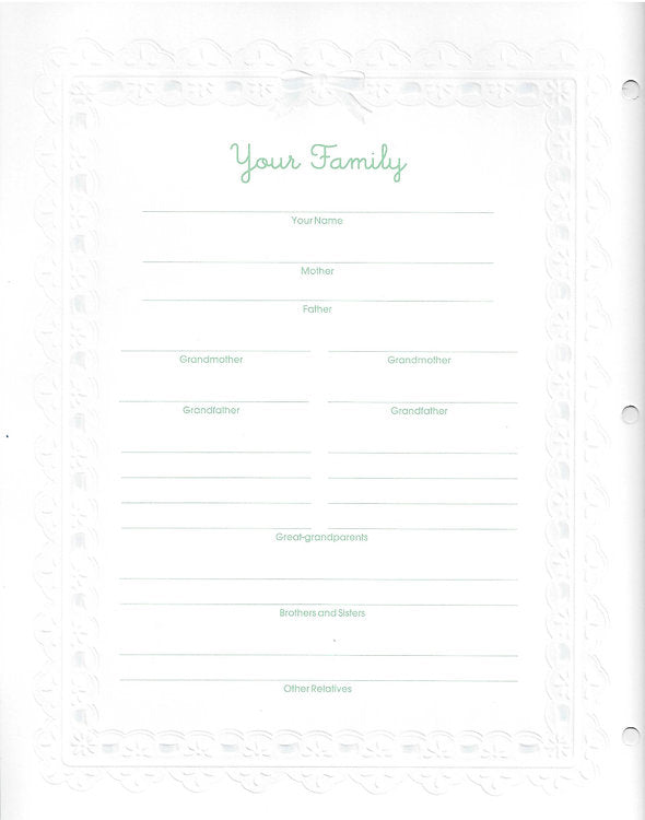 "Our Baby" Baby Book with Satin Bow- Baby Check Pink