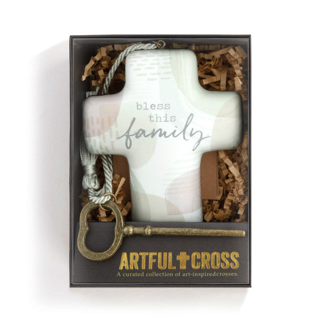 Bless this Family Artful Cross