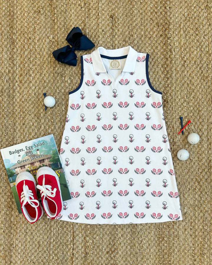 Sleeveless Maude's Polo Dress- Little Sport
