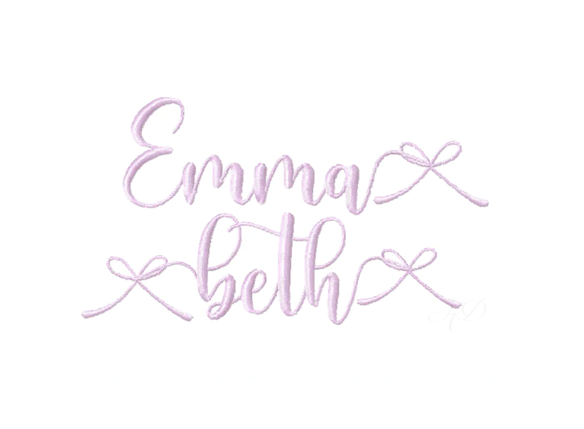Bow Font (1-3) +$10