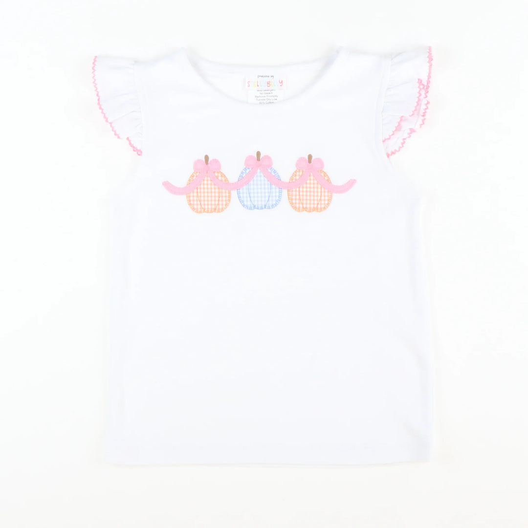 Pumpkins & Bows Appliqué Top