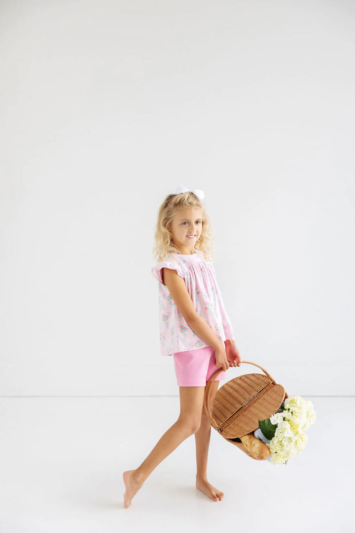 Shipley Shorts with Bow- Hamptons Hot Pink