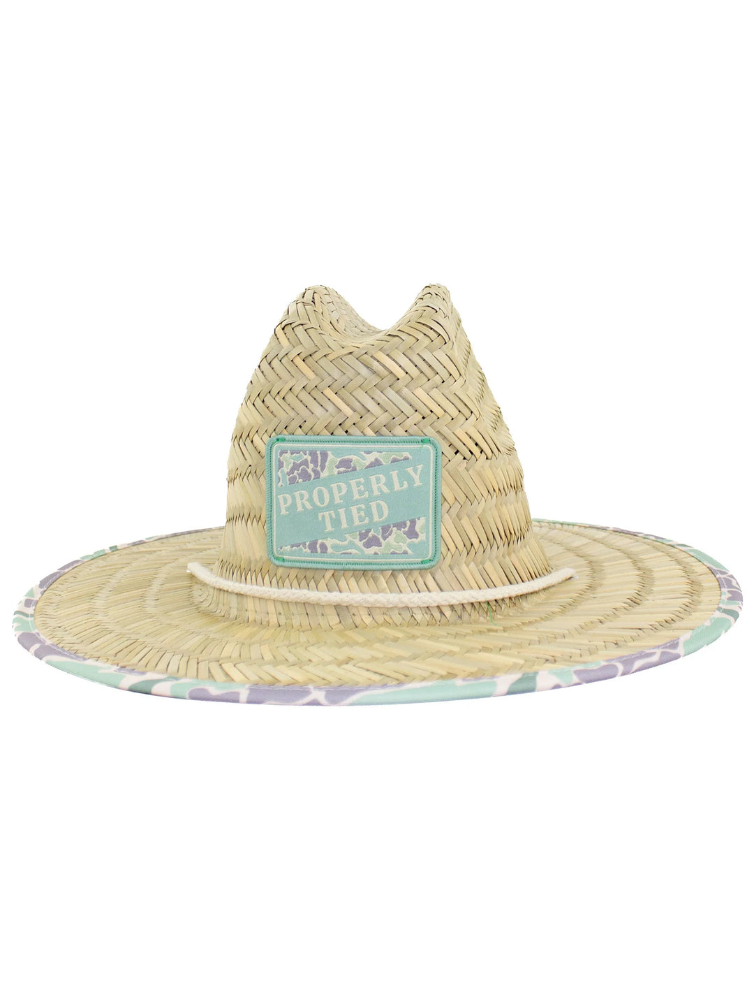 Boys Cabo Staw Hat- Sage Camo