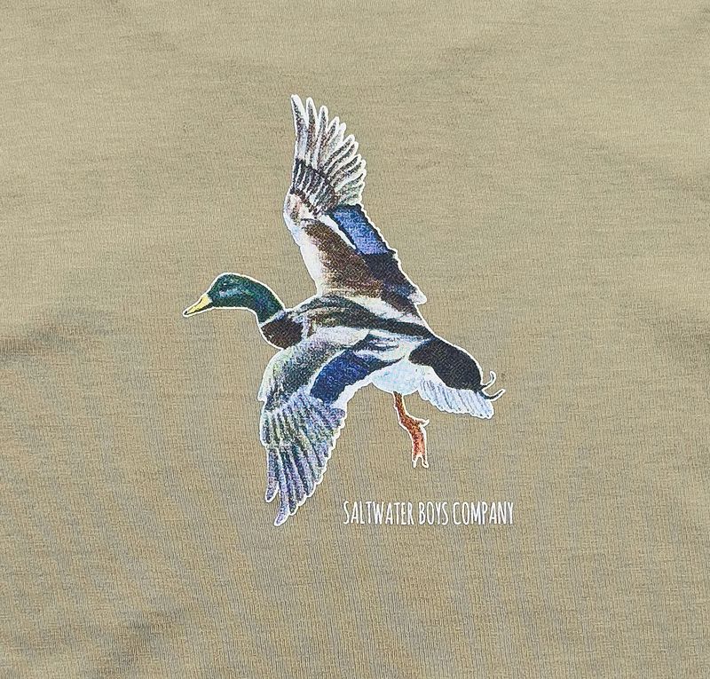 LS Mallard Graphic Tee- Taupe