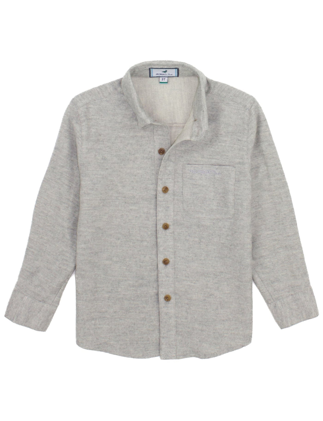 Boys Breeze Shirt- Pewter
