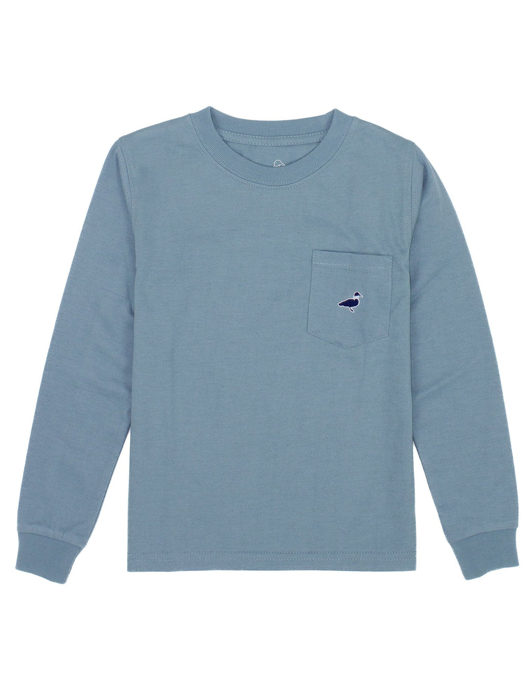 Parker Pocket Tee- Steel Blue