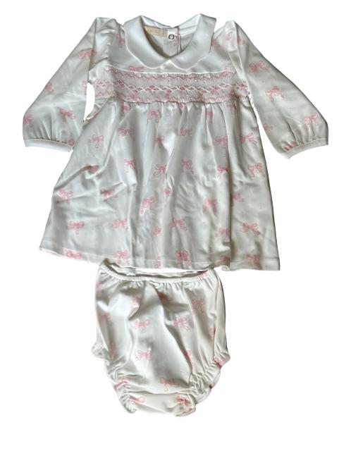 Pretty Bows Smocked Dress with Bloomers