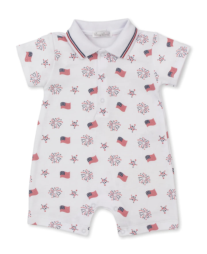 Bold Stripes & Bright Stars Short Playsuit