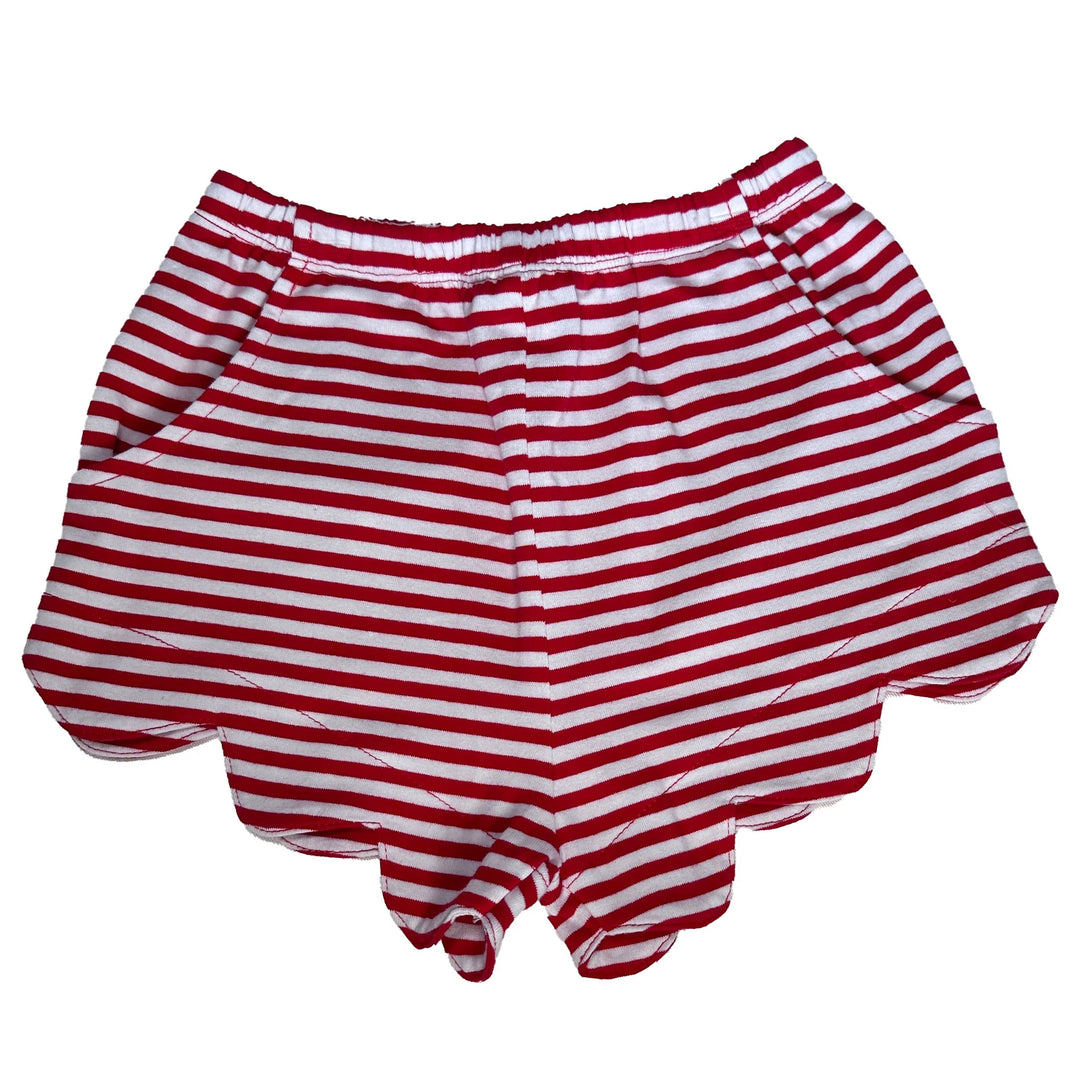 Red Striped Shorts
