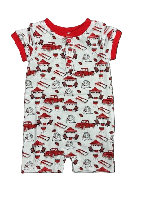 Bulldog Boy's Romper
