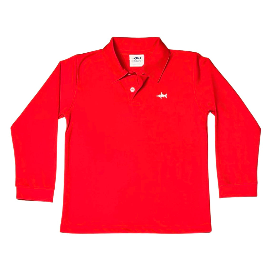 SBC Signature Long Sleeve Polo, Red