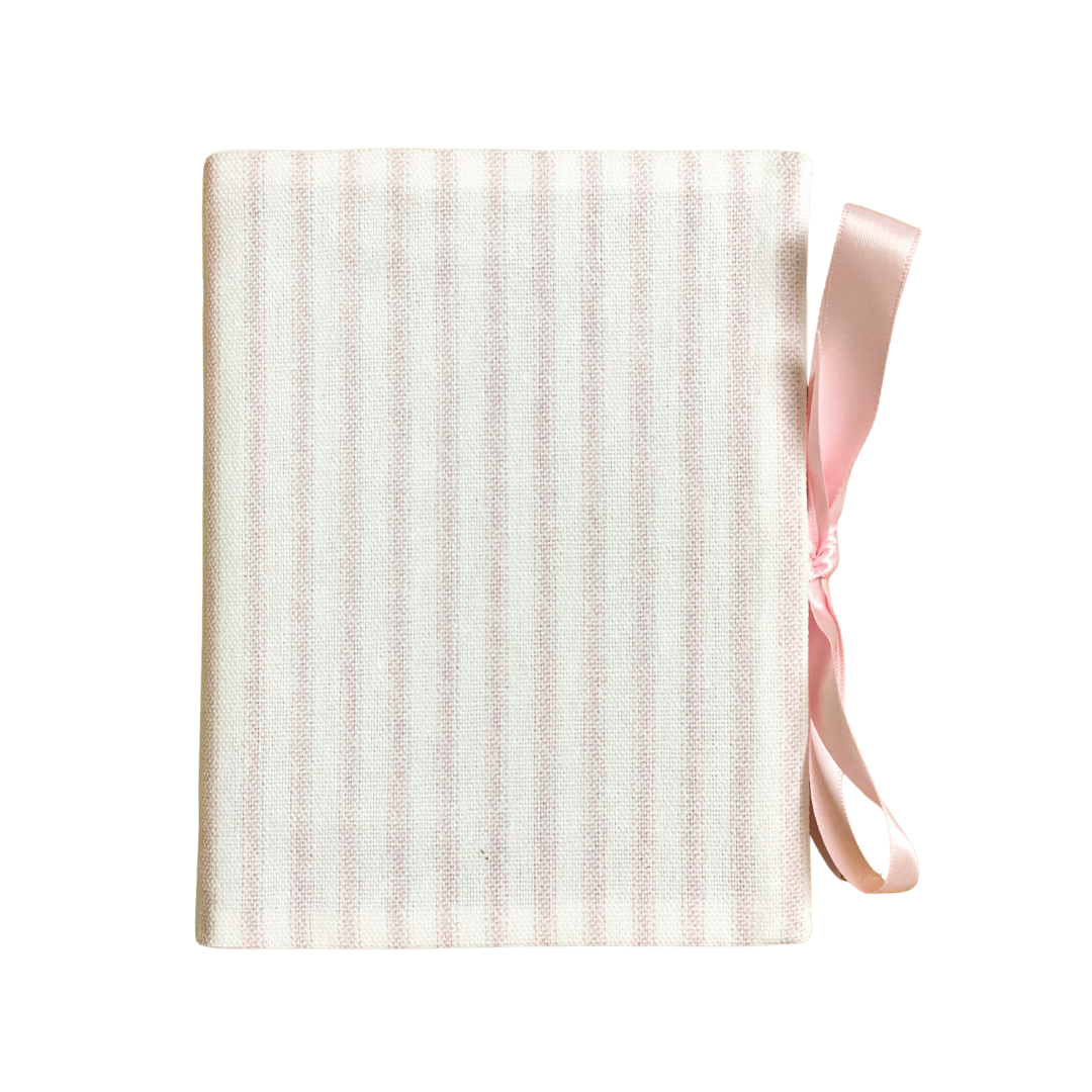 Pink Ticking Photo Album Book