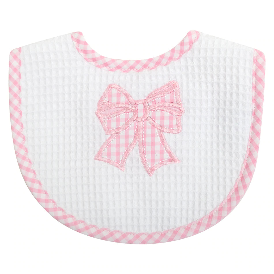 Pink Bow Basic Bib