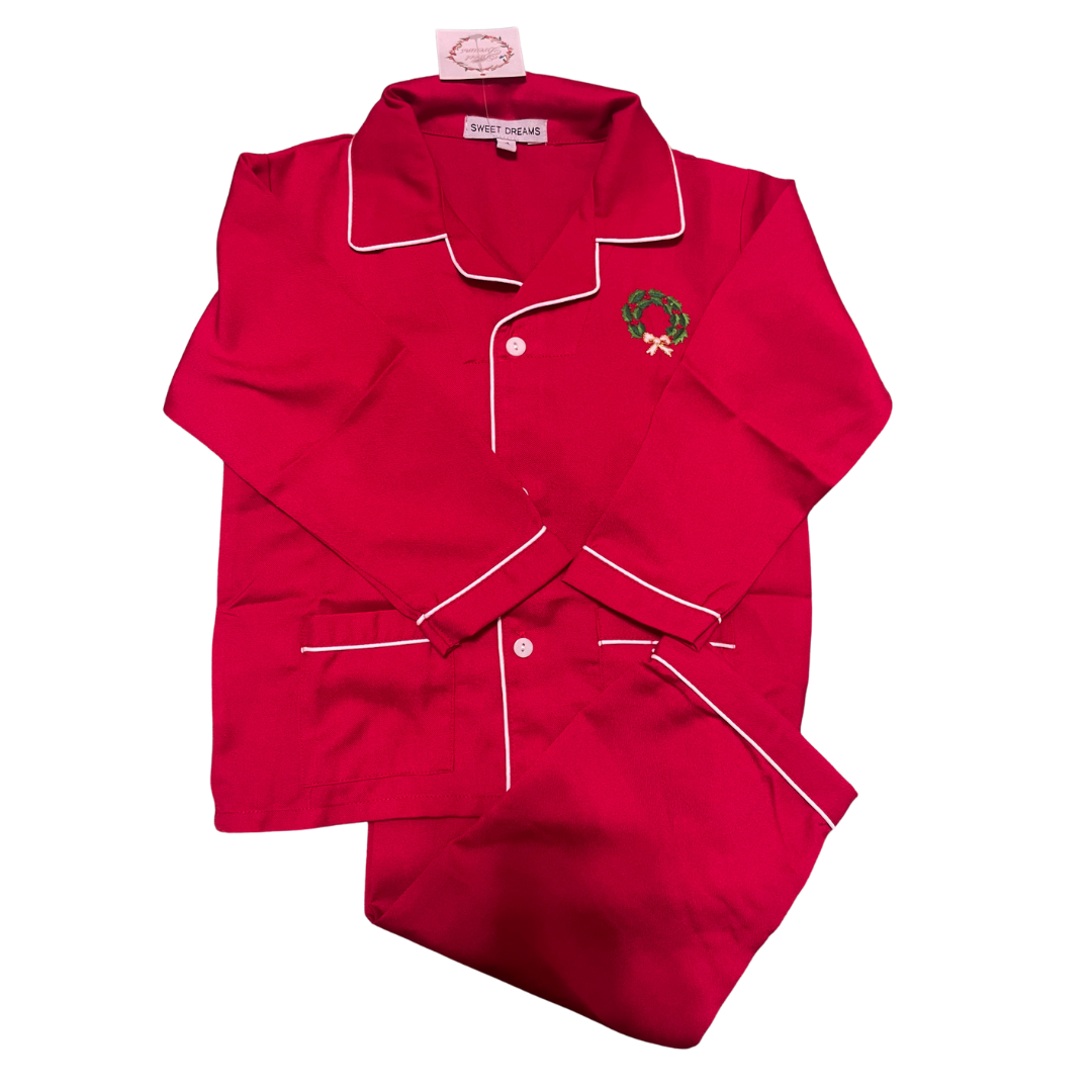 Red Wreath Pajamas