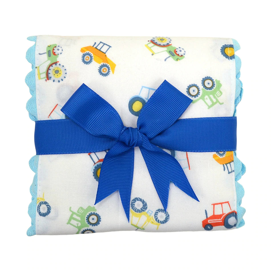 Tractor Fancy Fabric Burp cloth