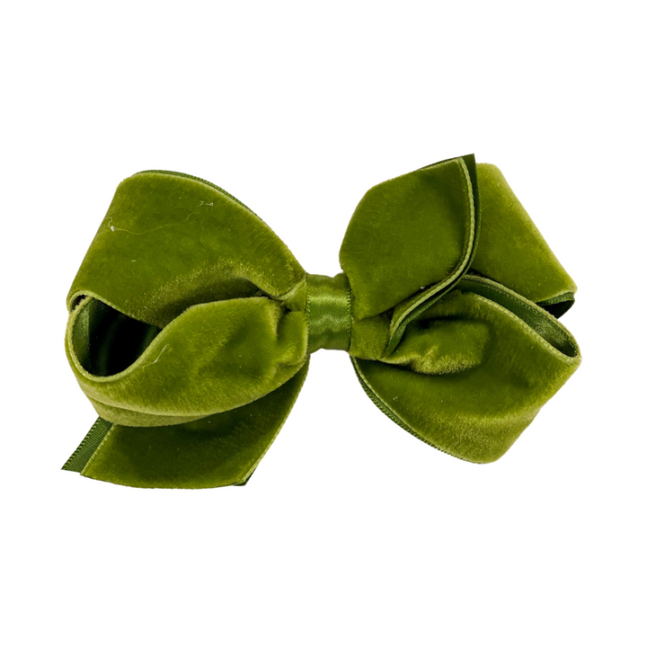 Small Satin Lined Velvet Bow