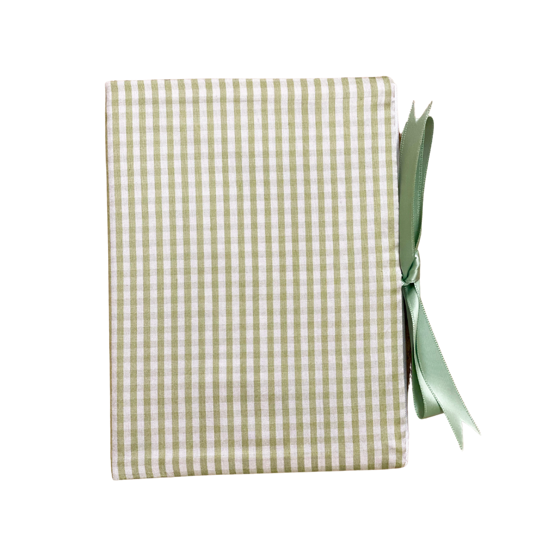 Green Spring Check Photo Album Book