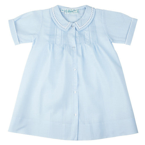 Boys Dot Folded Daygown, Blue