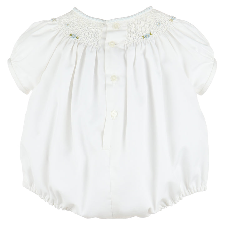 Smock White Bubble with Blue