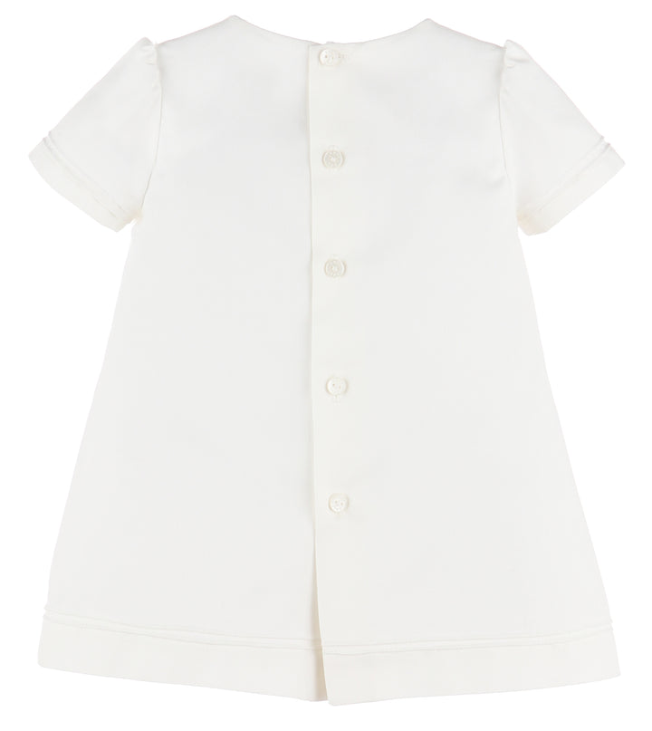 Ivory Embroidery A-Line Dress