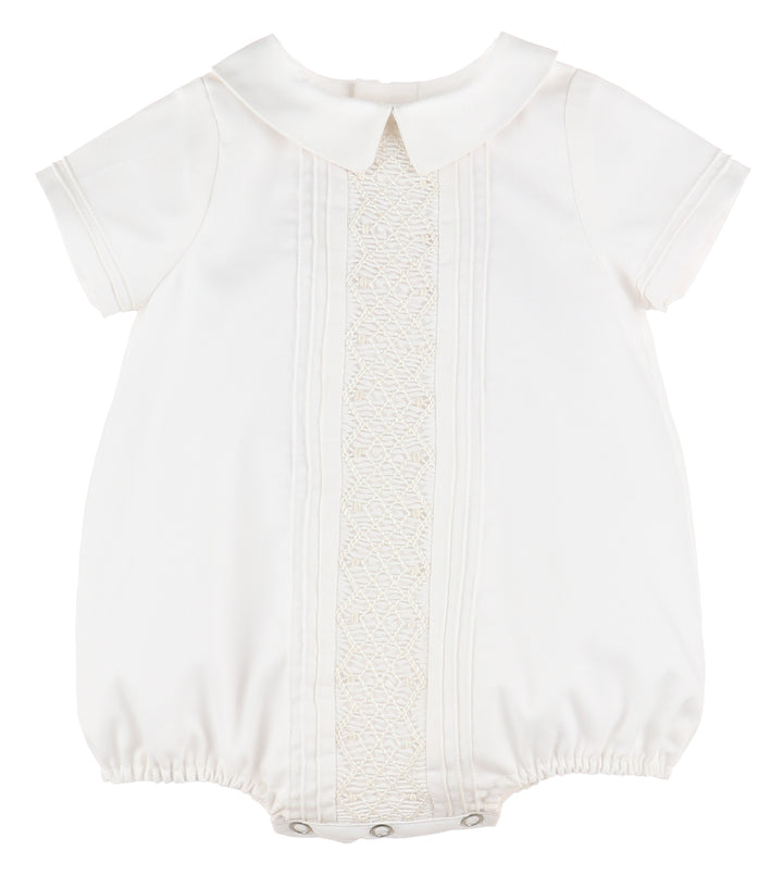White Insert Smock Boy Bubble