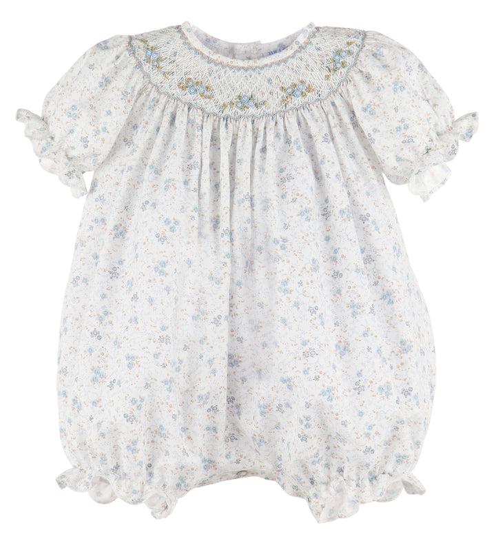 Autumn Floral Smock Bubble, Blue