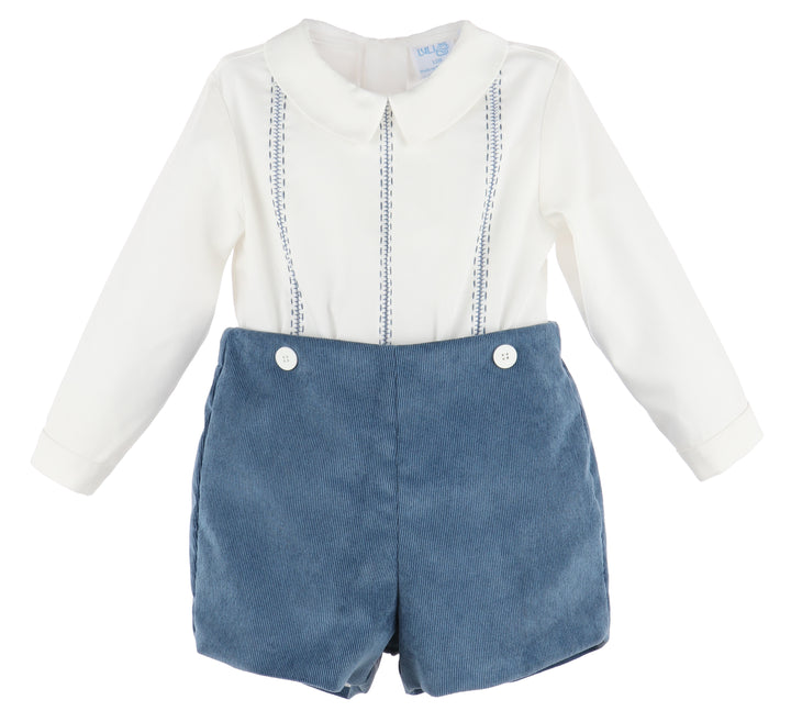 Cord Boy Set, Navy