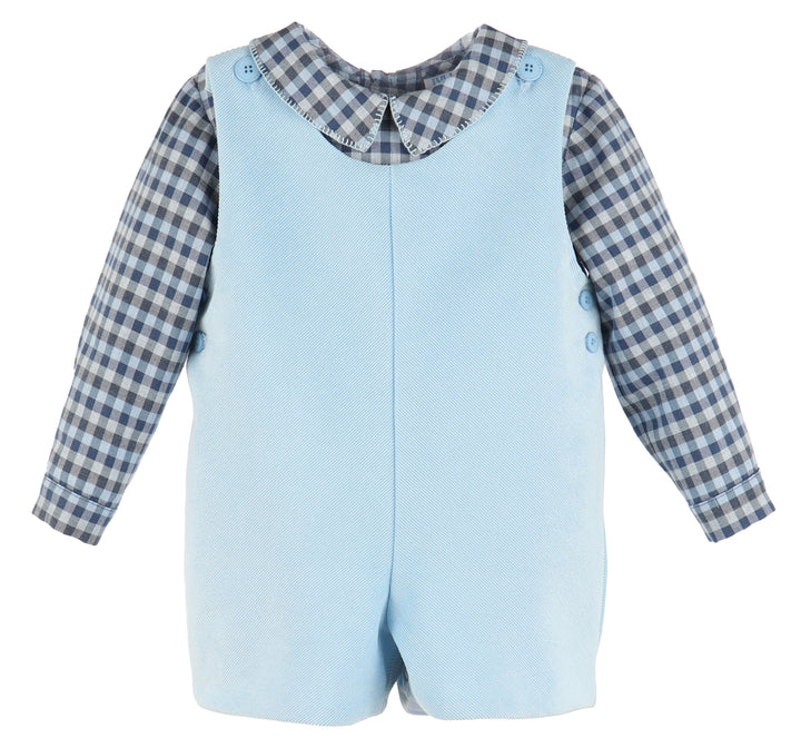 Blue Longall with Check Shirt