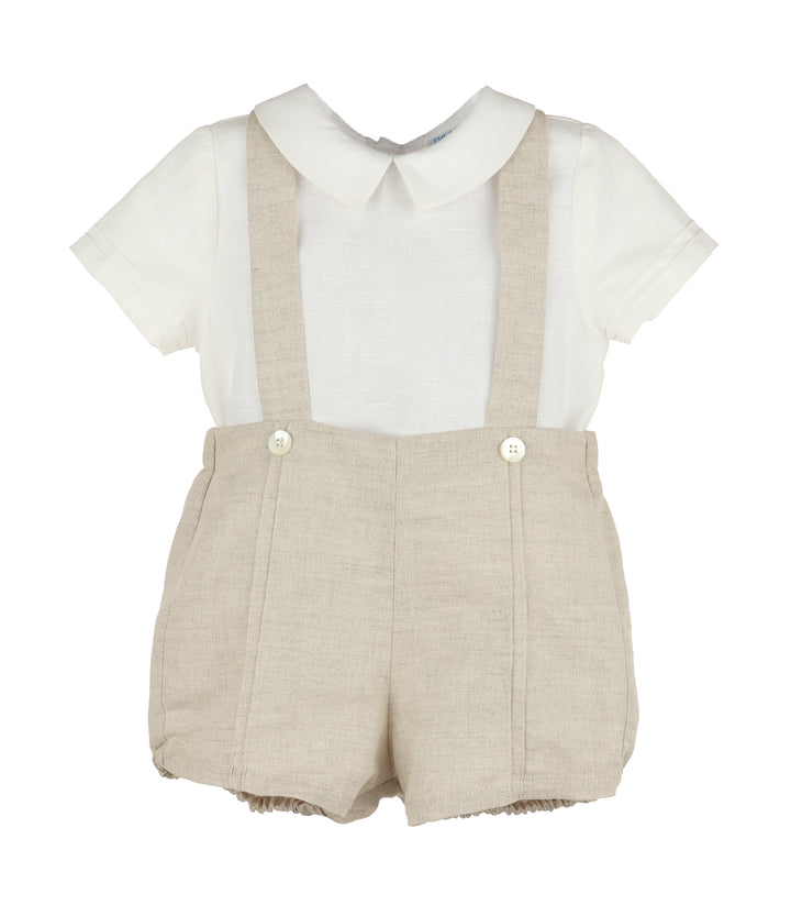 Lovers Linen Boy Set- Beige