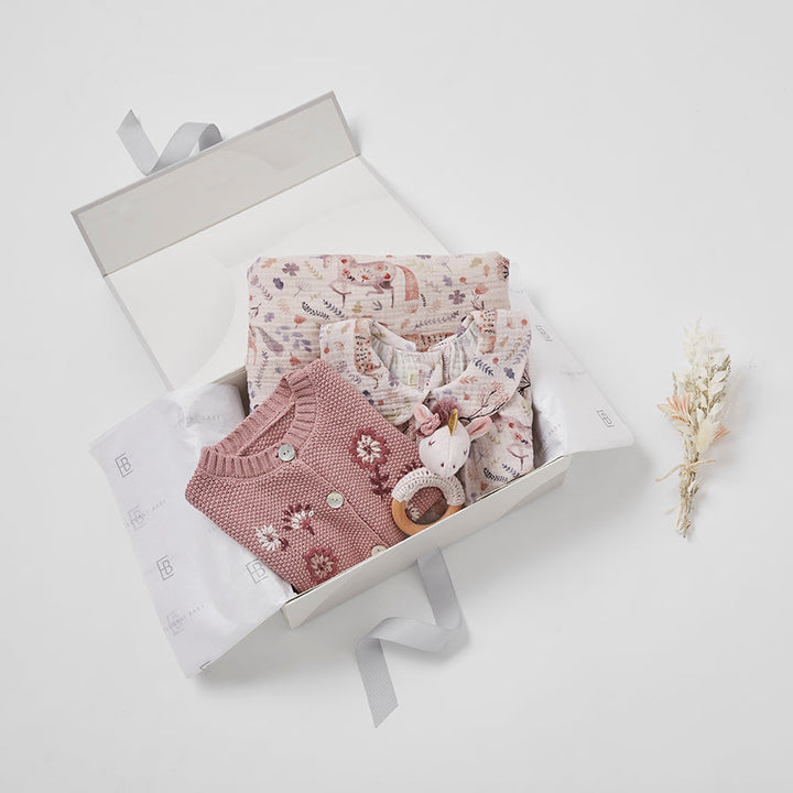 Luna Unicorn Wooden Baby Rattle
