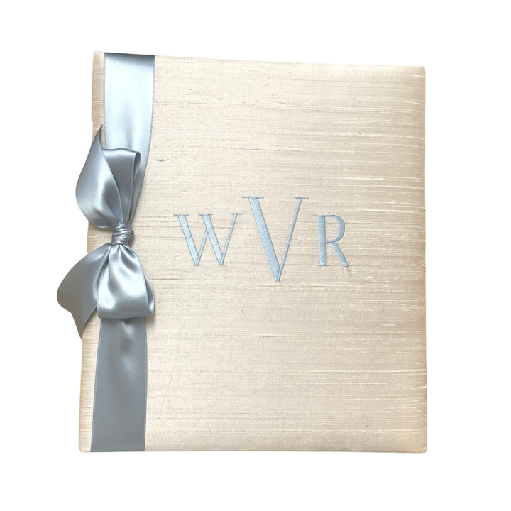 Customizable Baby Book with Satin Bow