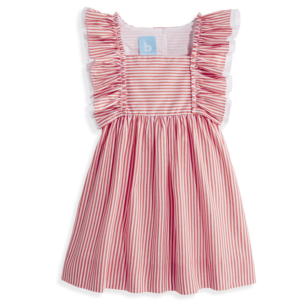 Red & White Striped June Dress