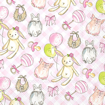 Baby Girl Cocktail Napkins