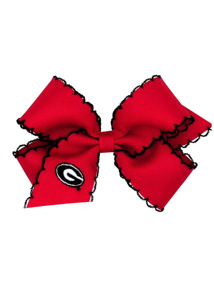 King College Embroidered Moonstitch Bow