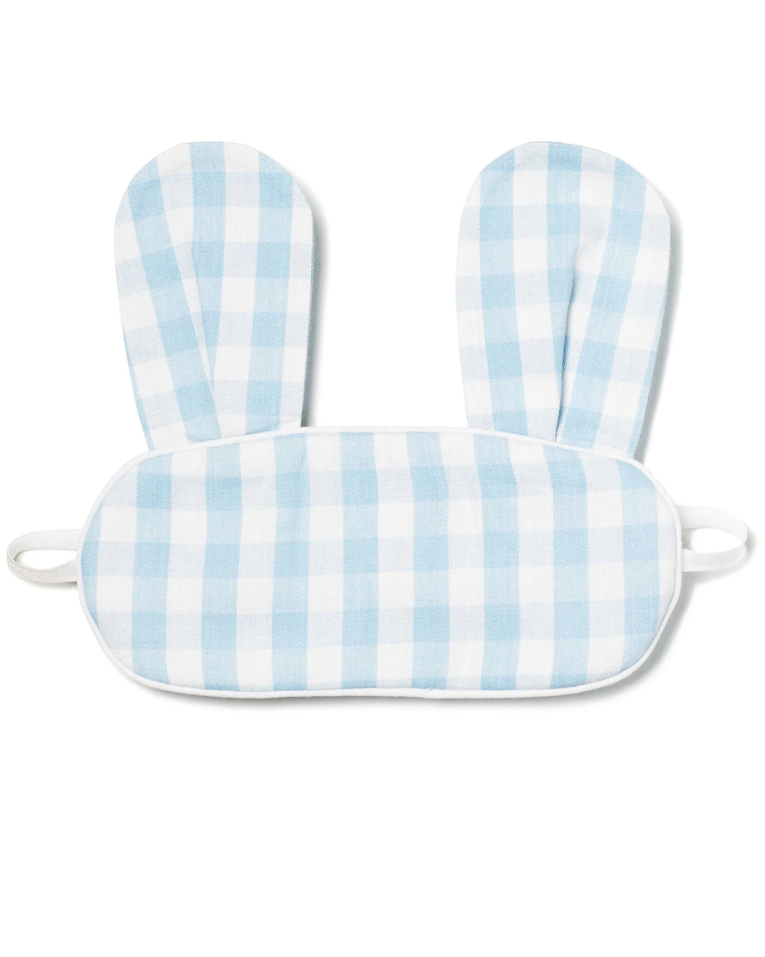 Children's Light Blue Gingham Bunny Eye Mask