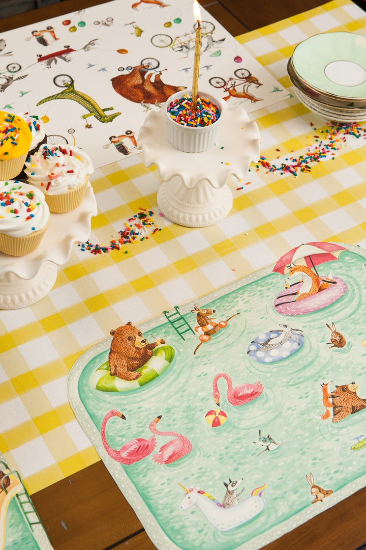Die Cut Pool Party Placemat