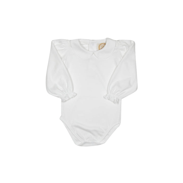 Maude's Peter Pan Collared Long Sleeve Shirt - Worth Avenue White