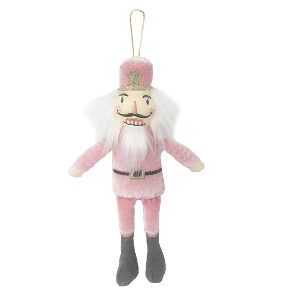 Nutcracker Ornament Dusty Rose