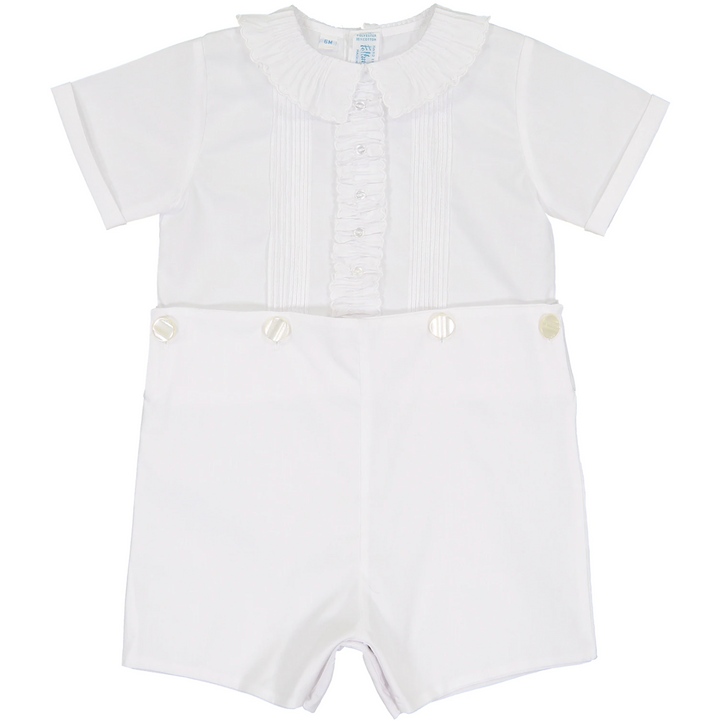 Vintage White Ruffled Bobbysuit